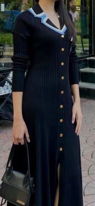 sandro платье/ черное/ длинное/ надето только один раз/ продаю/ Sandro