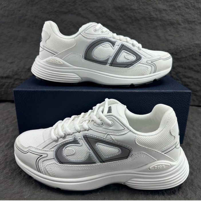 Adidasi Dior B30 White Grey Reflective Low