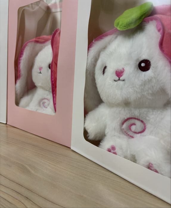 Подарки Дышащий Зайчик в клубнике