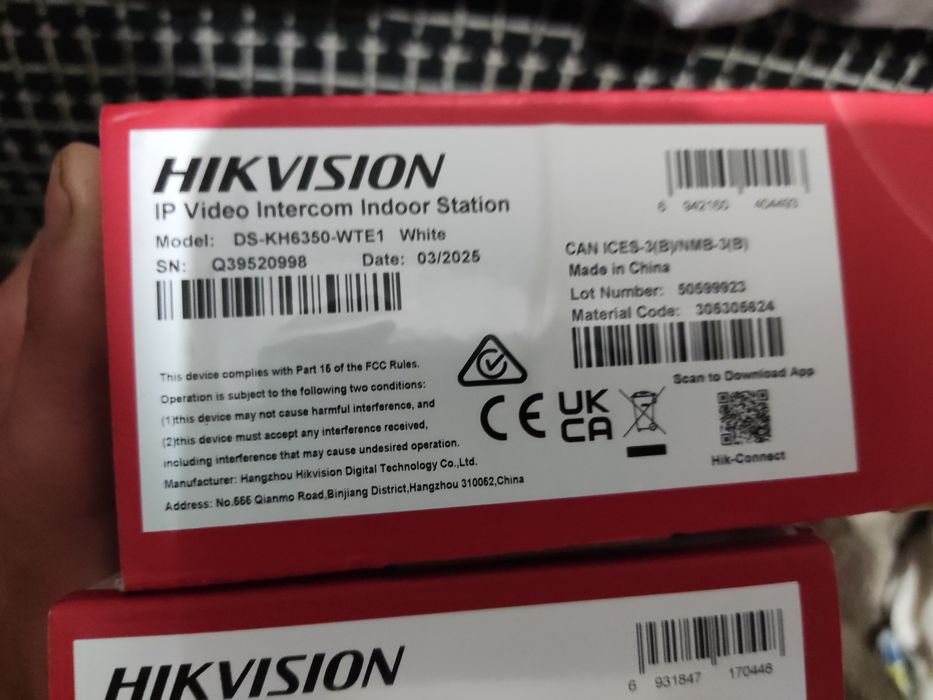 Комплект домофона HIKWISION оригенал