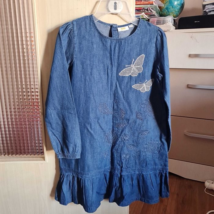 Rochii sarafane tunici marime denim/ blugi 128