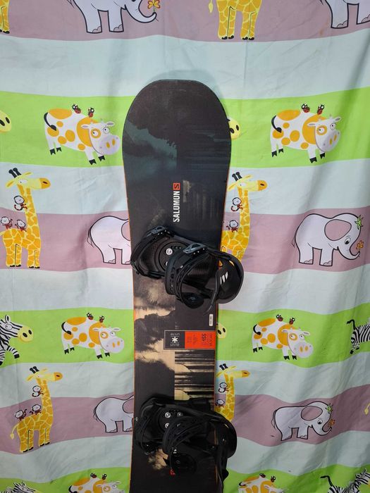 Placa snowboard Salomon 155 cm wide cu legaturi noi incluse