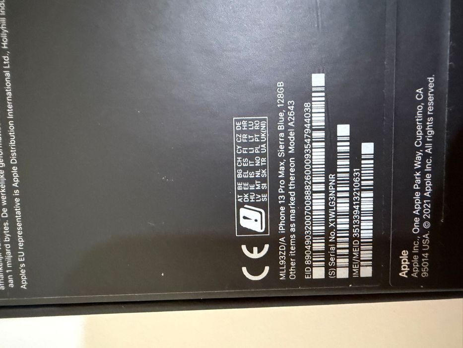 Iphone 13 pro max 128gb