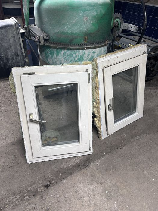 Vand set geamuri lemn stratificat + usa aluminiu
