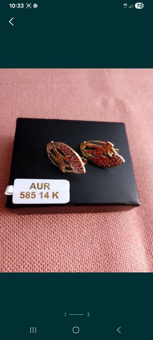 Cercei din AUR 14 K