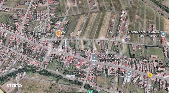 Teren intravilan de vanzare 456 mp puz aprobat in Selimbar