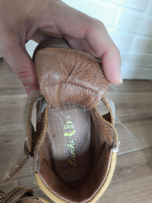 Детски кожени боти Lurchi 23 номер + подарък