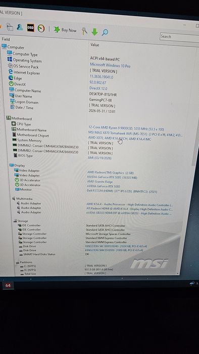High-End RTX 5080 Phoenix GS / Ryzen 9 9900X3D / 64GB DDR5 / Custom Workstation & 4K Gaming PC