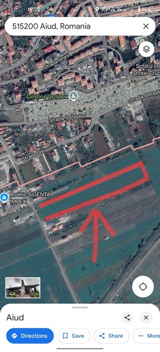 De vanzare 16 parcele/500m² , intravilan.