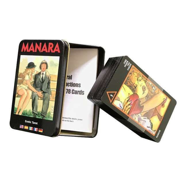Карты МАК Таро Манара Manara Tarot в жестяном боксе, разм. 6*10.