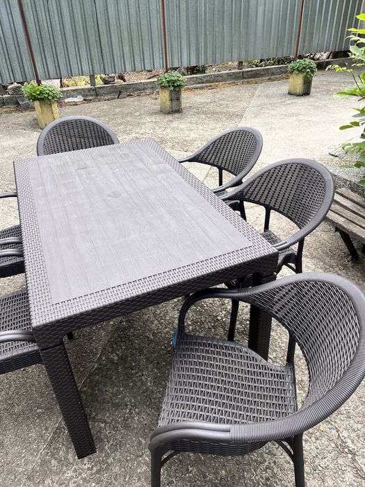 Комплект маса градинска със столове 90/ 150см