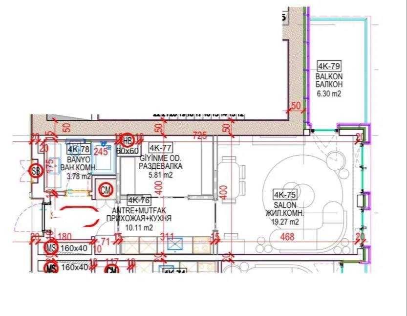 2-комн. квартира, 44 м², Шайхантахурский район