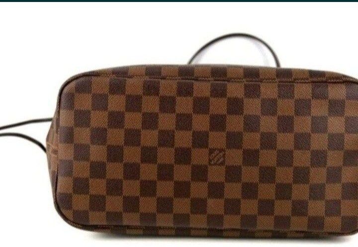 Geanta piele naturala LV Neverfull,portofel simplu atasat,certificat