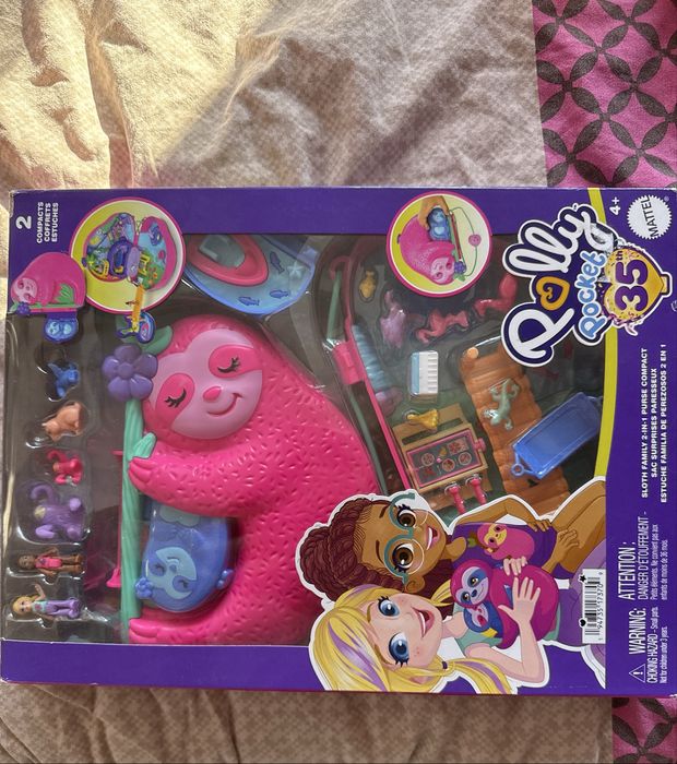 Mattel Polly Pocket Sloth Family 2 детски играчки