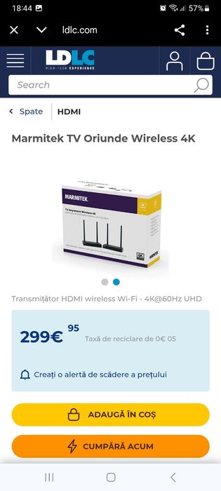 Marmitek tv wireless HD 4k extender hdmi