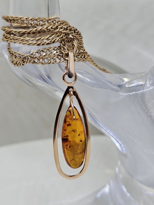 Советский кулон+цепь 585