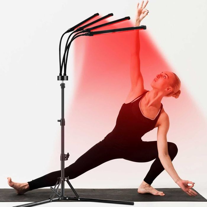 Lampa lumina rosie 32W cu Stand 660nm 850nm si Timer