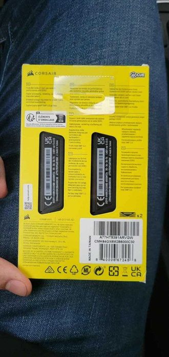 РАМ Corsair Vengeance DDR5 64GB (2×32GB) 6000 CL30, нова с гаранция