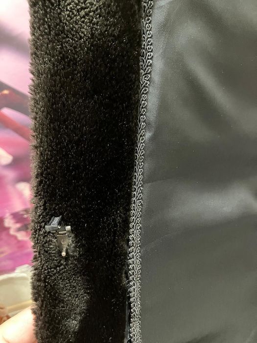 Шуба мутон темно-коричневая