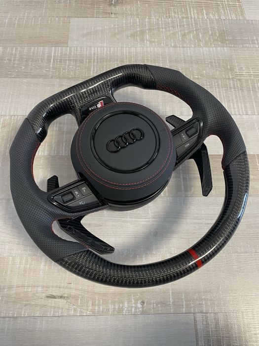 volan carbon s line cu led Audi A3 A4 A5 A6 A7 A8