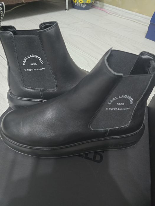 Ghete Chelsea Karl Lagerfeld Kapri Piele – Mărimea 41 (Purtate o dată)
