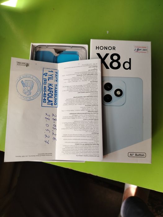 Honor X8D sotiladi tozo xali