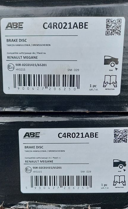 Нови задни дискове с лагер Рено Сценик