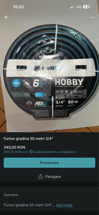 Furtun gradina diferite marimi