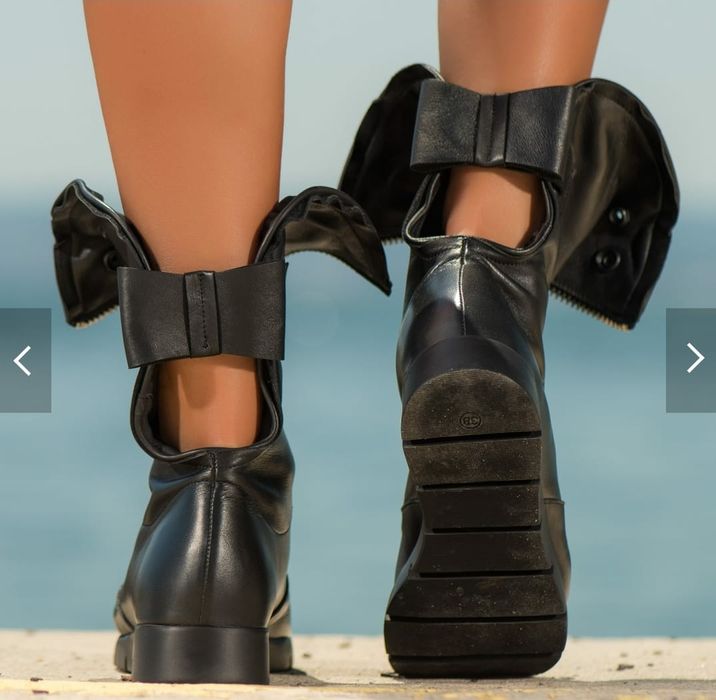 Ghete decupate de vară din piele naturală, mărimea 37