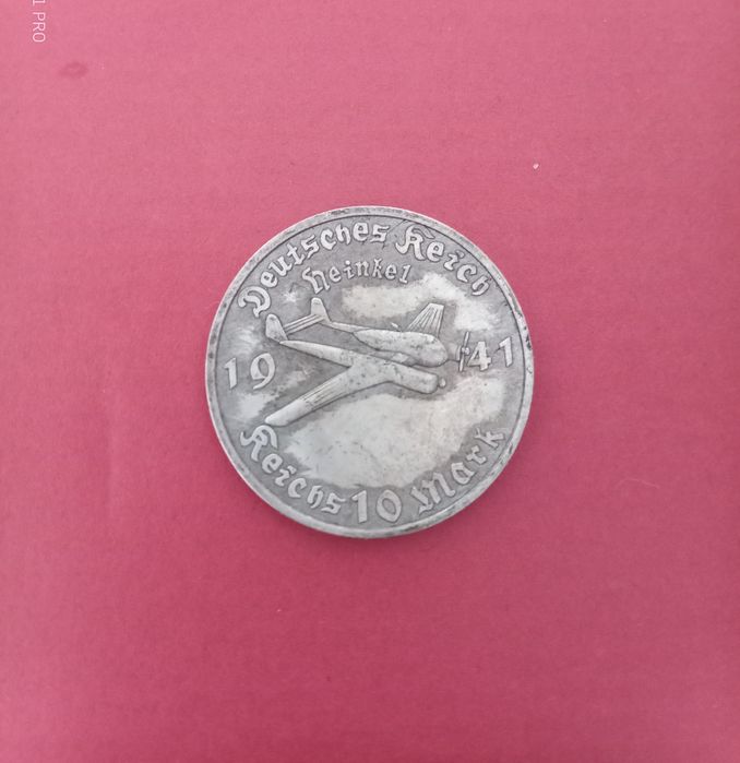 moneda 10 marci Reichsmark Germania 1941
