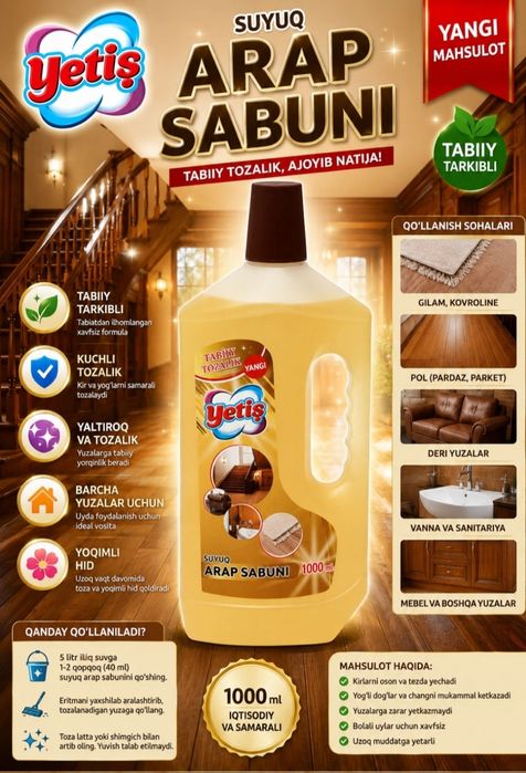 Yetis arab sovuni 1000 ml