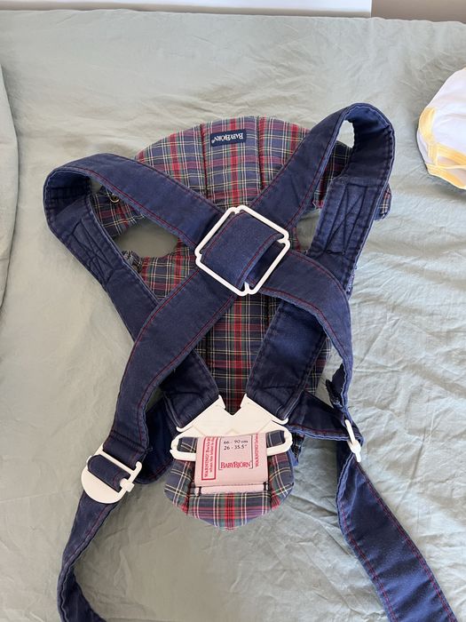 Ретро кенгуру BabyBjörn Original – Лимитирана серия (Dark Navy/Tartan)