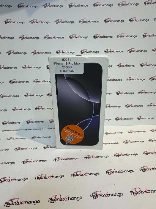iPhone 16 Pro Max 256GB Black NOU Neverlocked 52241