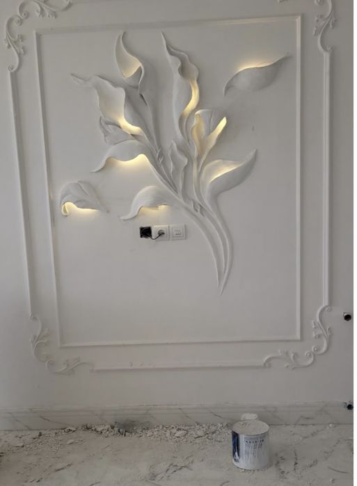 Барельеф, лепка на стены