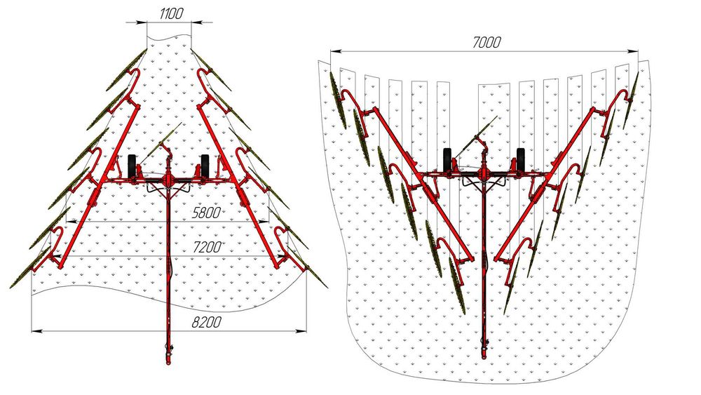 Грабли-ворошилки SWR 11 "HARVEST"