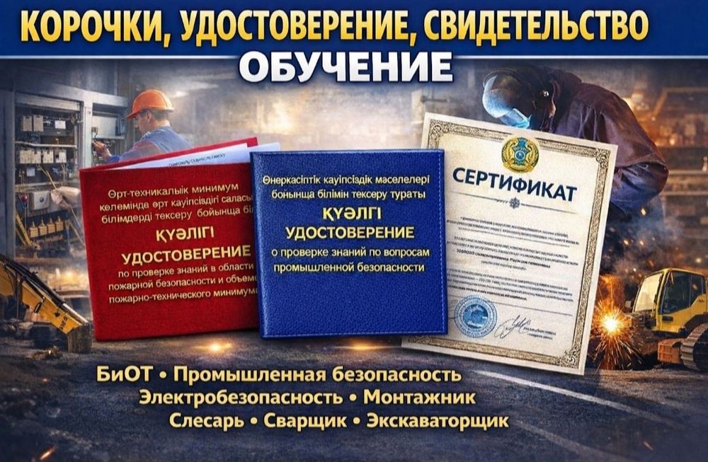БиОТ | ПТМ | Корочки | Допуски | Промбез | Обучение | Свидетельства
