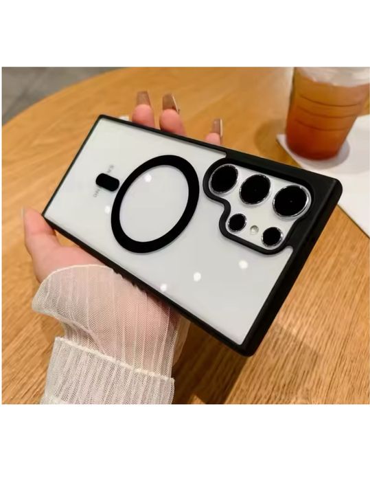 Samsung S22/S23/24/S24 PLUS/S25 ULTRA Husa Magsafe Hybrid Spate Clar