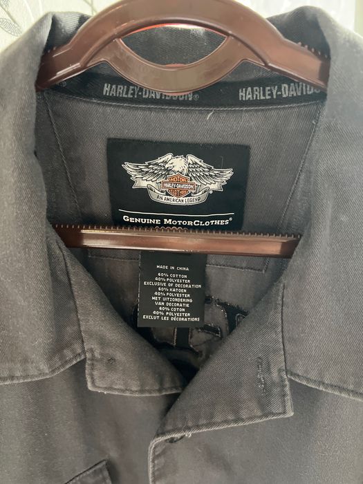Мужская рубашка Harley-Davidson оригинал размер XL серая