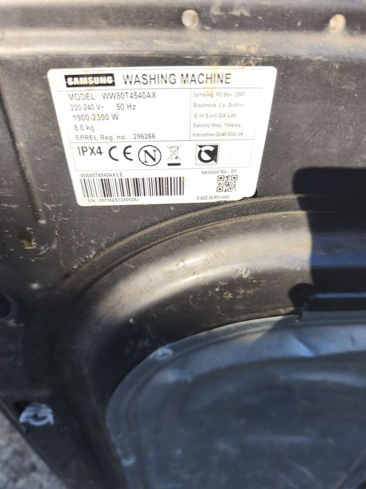 Placă electronică Samsung 8,9 kg mașină de spălat,cuva completă,orice