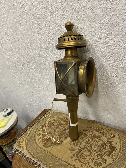 Месингов фенер от файтон или ретро автомобил