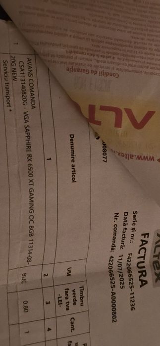 Placa video Sapphire Radeon RX 6500 XT PULSE OC 8GB GDDR6 64-bit