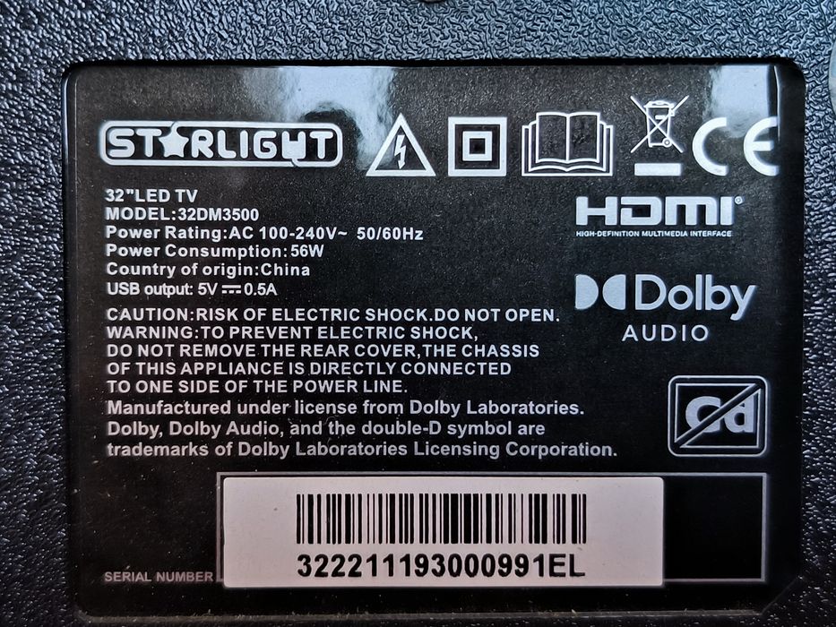 Televizor Star Light (nu e Smart)