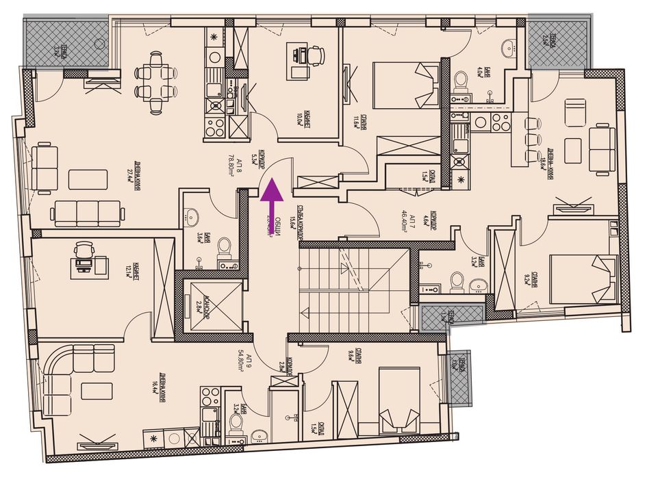 Продава се Тристаен апартамент в София, Дружба 1 - 93 кв.м за 3194 €/кв.м - Снимка #1