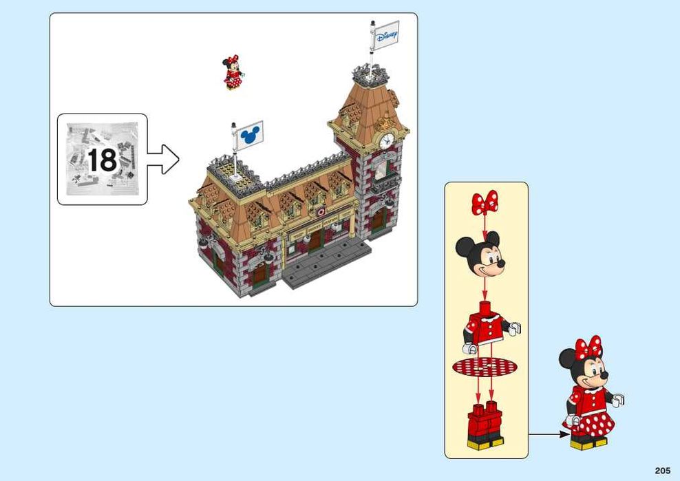 Exclusiv: LEGO Minnie Mouse din Setul 71044 (Punga 18 Nouă)