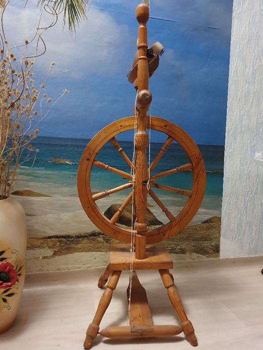 Раритетная прялка деревянная