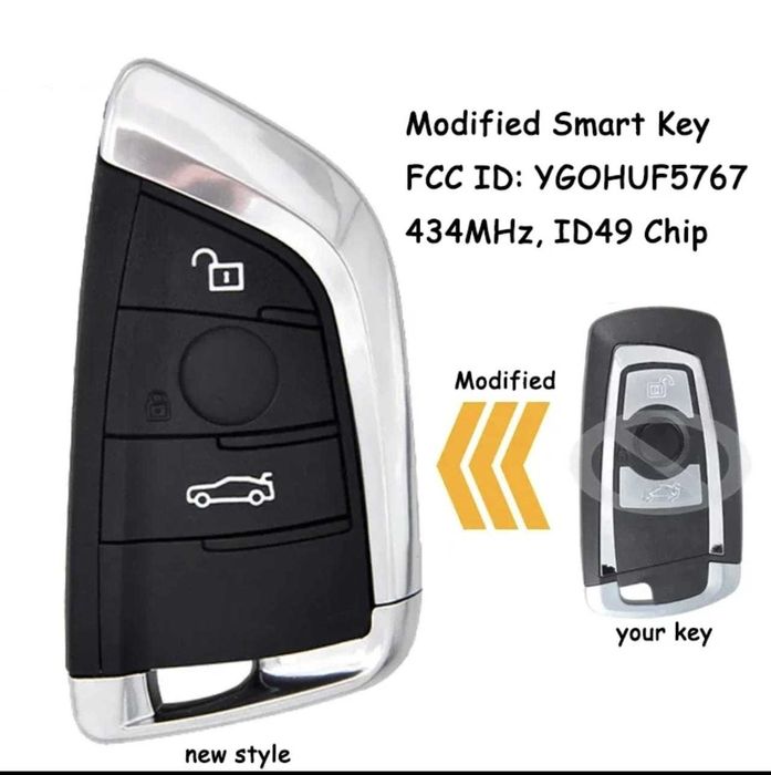 Cheie pentru BMW F FEM CAS4 5 7 Seria X5 X6 2014+ 434 sau 868 Mhz