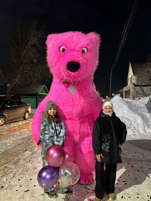 Поздравление от мишки, гориллы,чебурашки