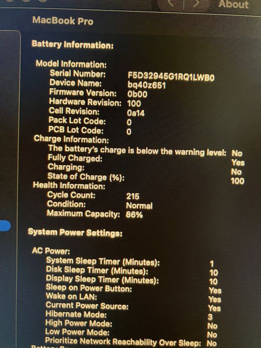 Macbook Pro 16 M2 Max - 1TB - 32GB Ram - Display Crapat - Functional