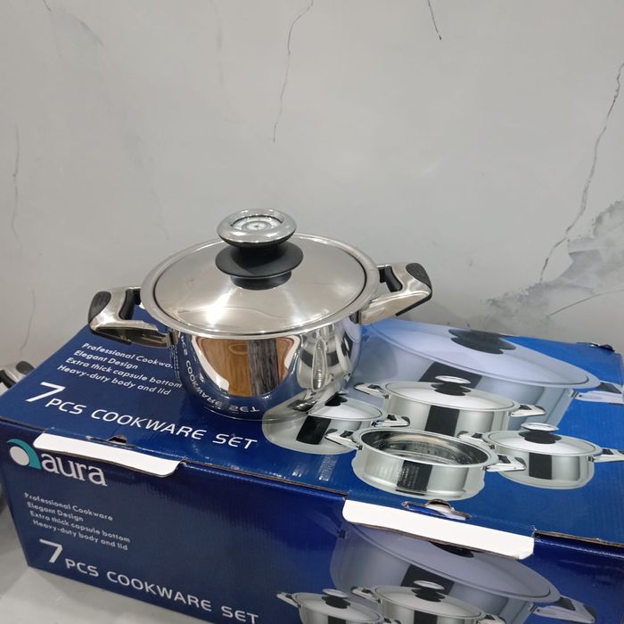 Aura комплект кастрюл новый