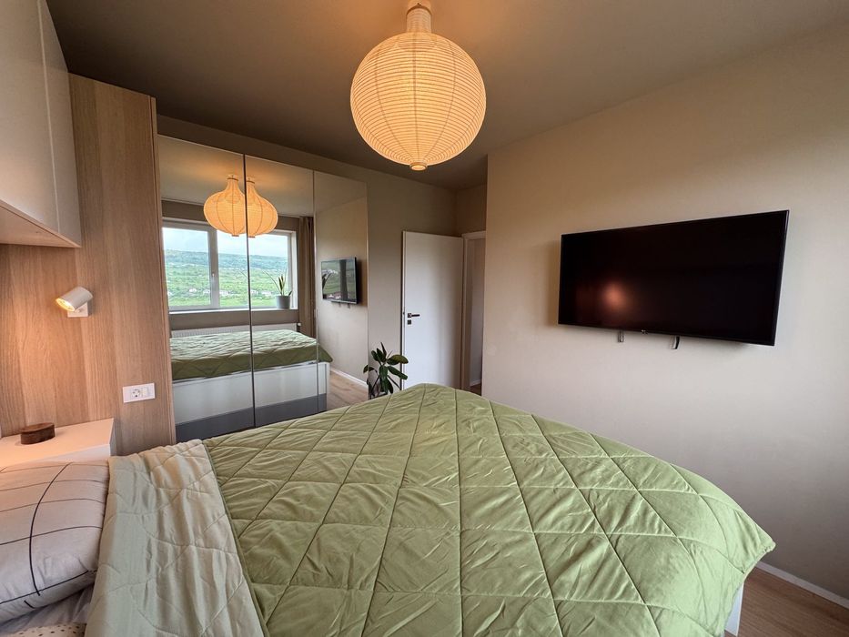 Apartament 3 camere, mobilat și utilat, parcare subterană, bloc nou